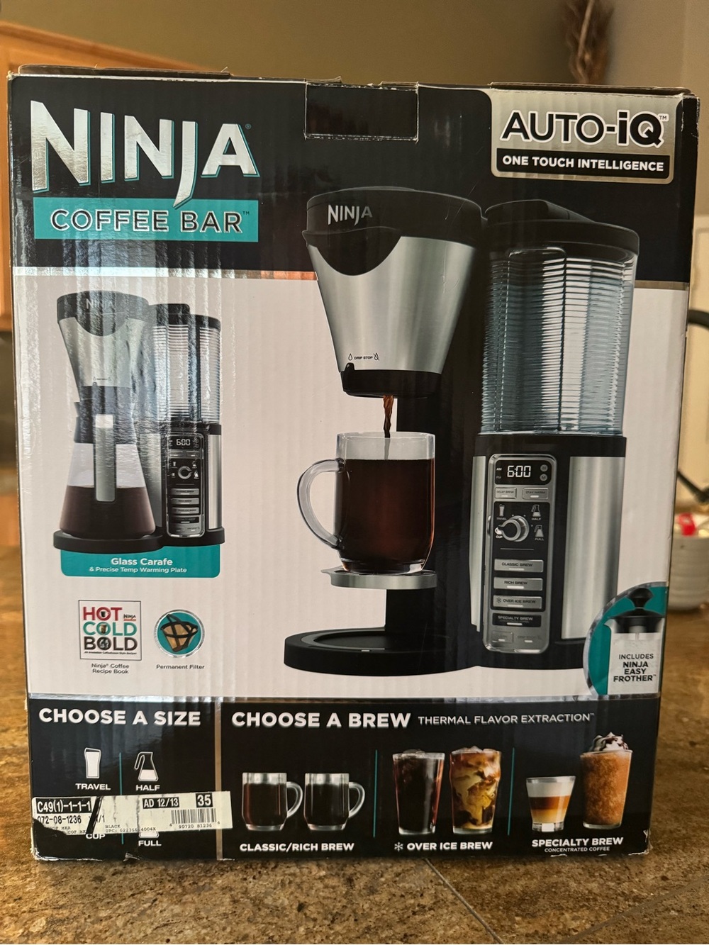 Ninja Coffee Bar Brewer - Silver and Black tried once properly cleaned & in box